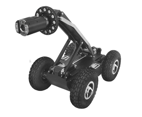 360度回転とリモコン操作のパイプ検査カメラロボットクローラーシステム